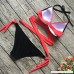 Bong Buy Womens Halter Criss Cross Push up Bikini Two Piece Padded Side Tie Swimsuit W Red B0722QH6KP